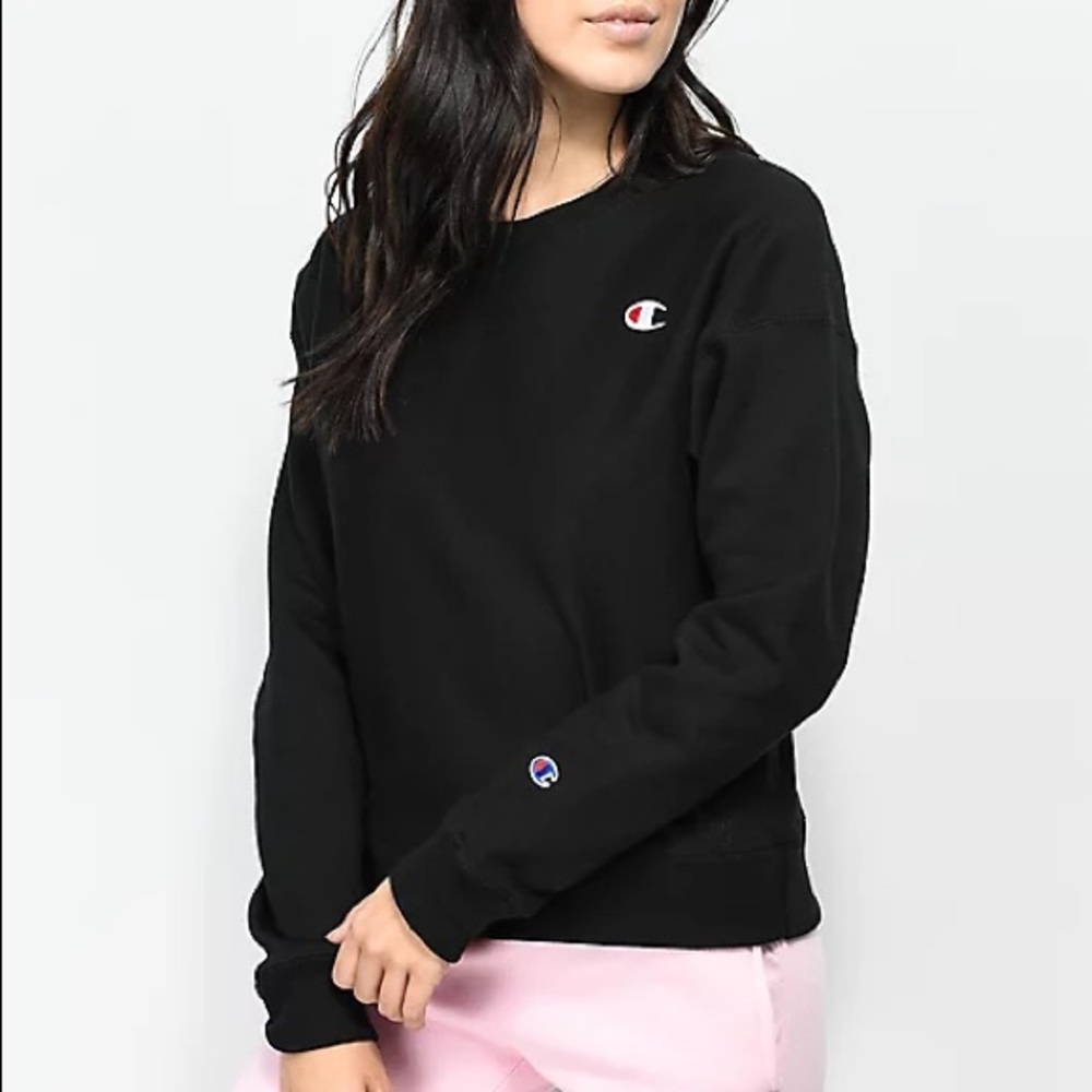 Black Champion Reverse Weave Crewneck